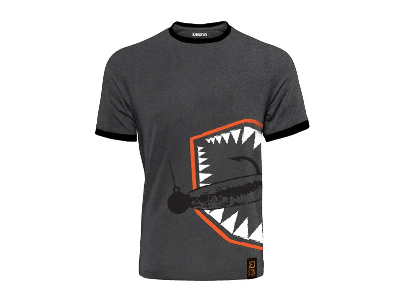 Delphin T-Shirt ATAK! | Stylisches Raubfisch-Shirt | Baumwolle | Angelbekleidung