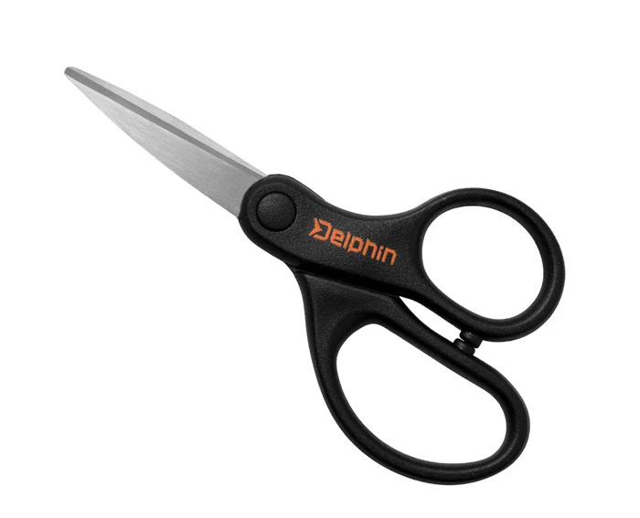 Delphin BRAIDY Schere | Kompakte Angelschere für Geflochtene & Mono | Rostfrei