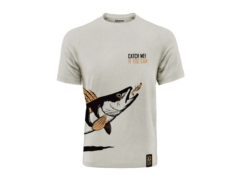 Delphin T-Shirt CatchME! ZANDER | Hochwertiges Anglershirt | Baumwolle