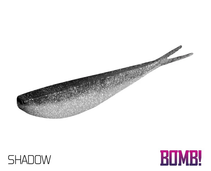 Delphin BOMB! D-SHOT | Drop-Shot Köder | V-Tail Gummifisch für Barsch & Zander