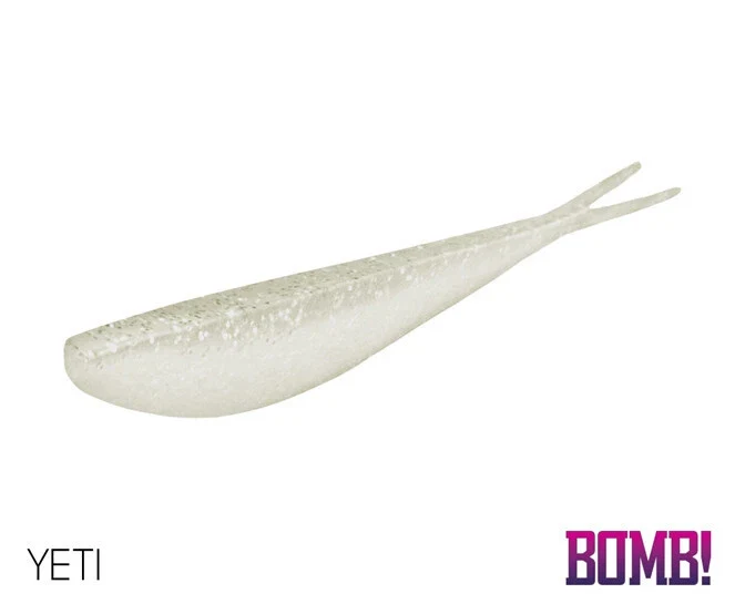 Delphin BOMB! D-SHOT | Drop-Shot Köder | V-Tail Gummifisch für Barsch & Zander