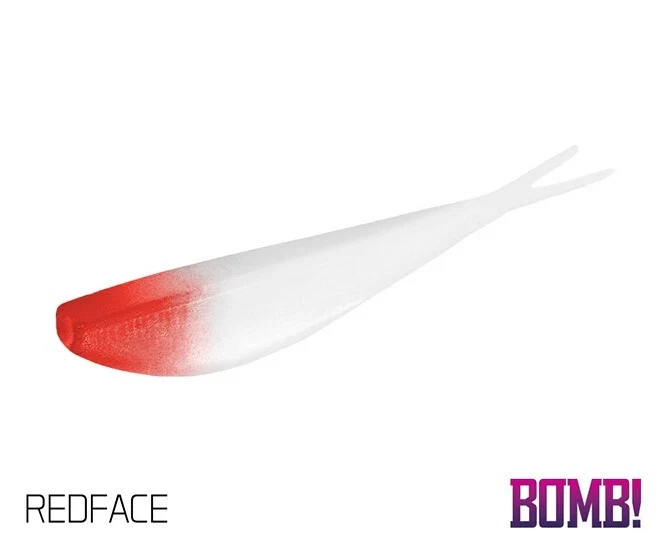 Delphin BOMB! D-SHOT | Drop-Shot Köder | V-Tail Gummifisch für Barsch & Zander