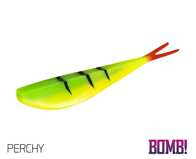 Delphin BOMB! D-SHOT | Drop-Shot Köder | V-Tail Gummifisch für Barsch & Zander