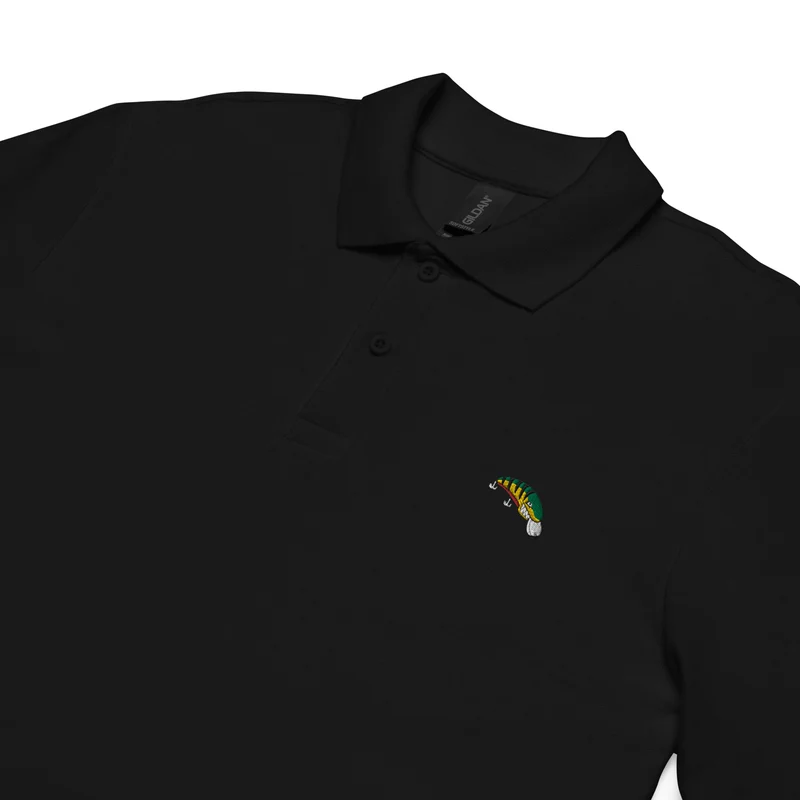 Poloshirt mit Böser Wobbler Stickerei