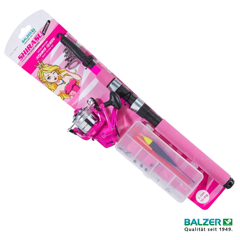 Balzer Shirasu Rookie Combo / Bambini Fishing Queen Tele Angelset Kinder