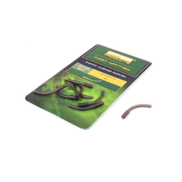 PB Products X-Stiff Aligner – Curved, 8 Stück – Karpfenzubehör