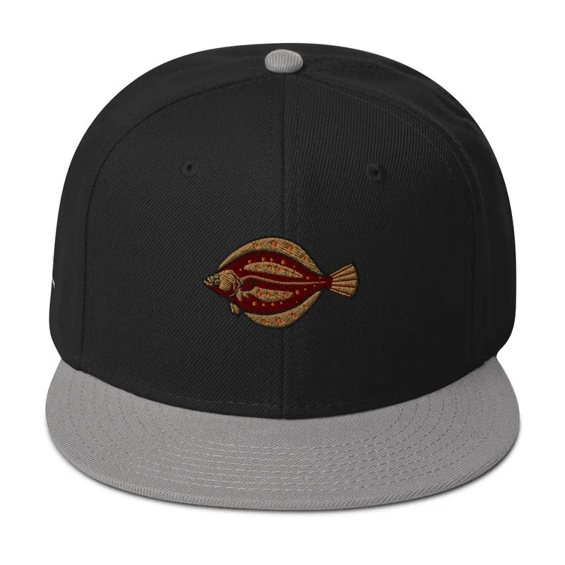 Snapback-Cap Scholle Stickerei