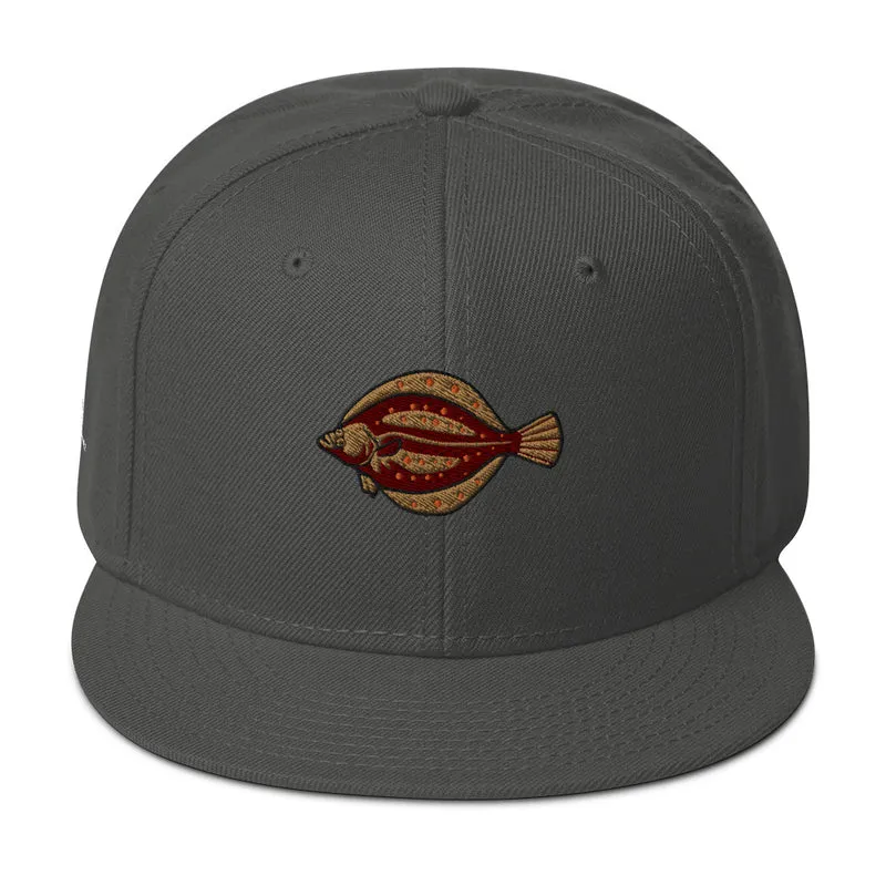 Snapback-Cap Scholle Stickerei