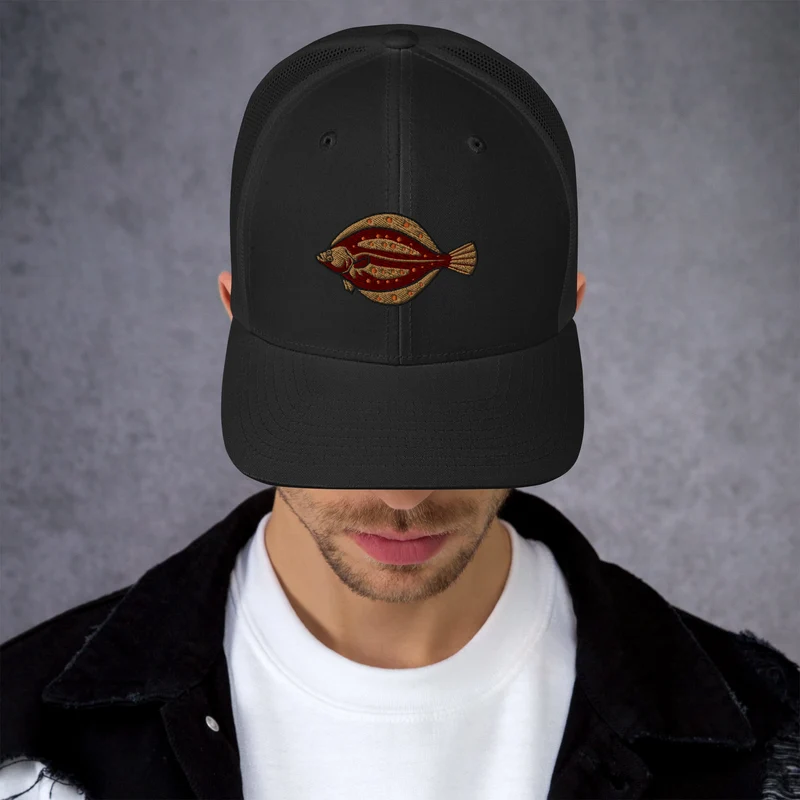 Trucker-Cap Scholle Stickerei