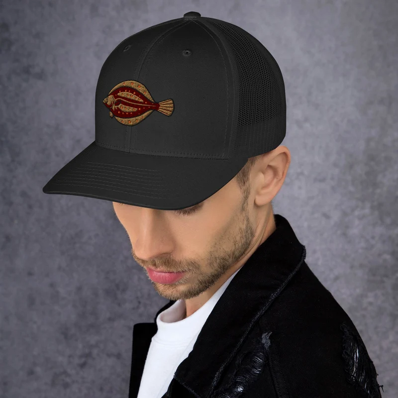 Trucker-Cap Scholle Stickerei