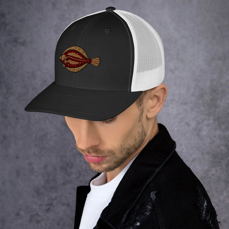 Trucker-Cap Scholle Stickerei