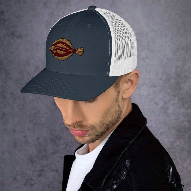 Trucker-Cap Scholle Stickerei