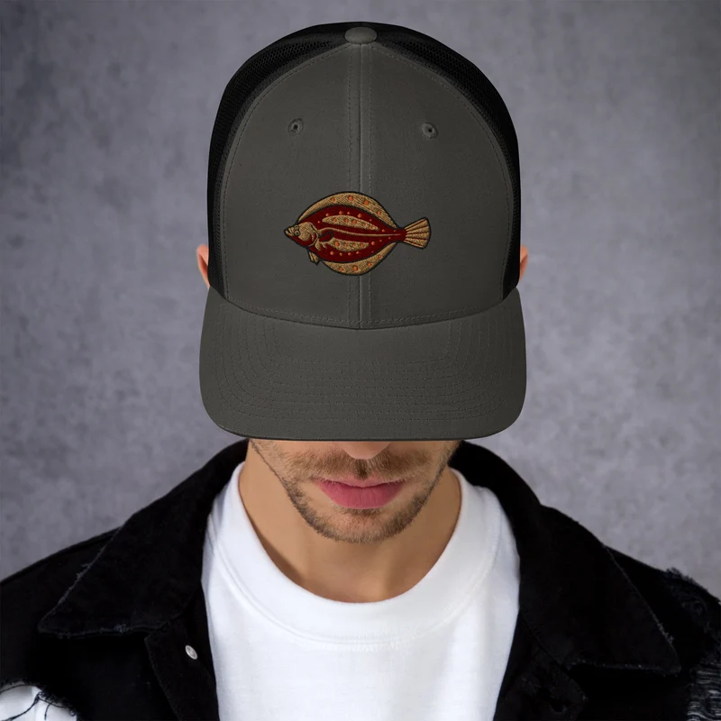 Trucker-Cap Scholle Stickerei