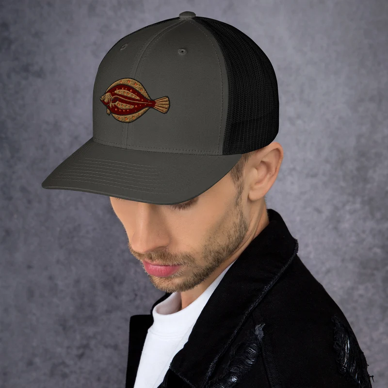 Trucker-Cap Scholle Stickerei