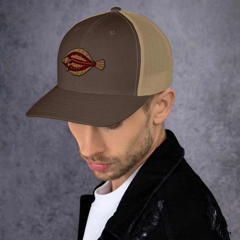 Trucker-Cap Scholle Stickerei