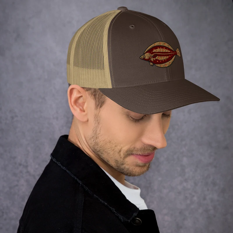 Trucker-Cap Scholle Stickerei
