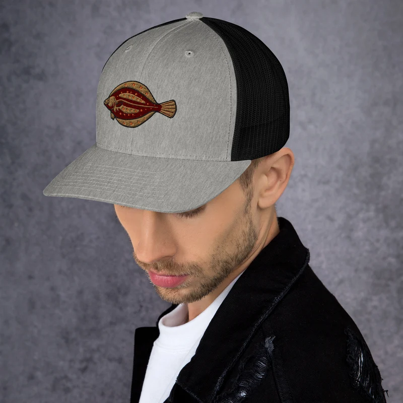 Trucker-Cap Scholle Stickerei