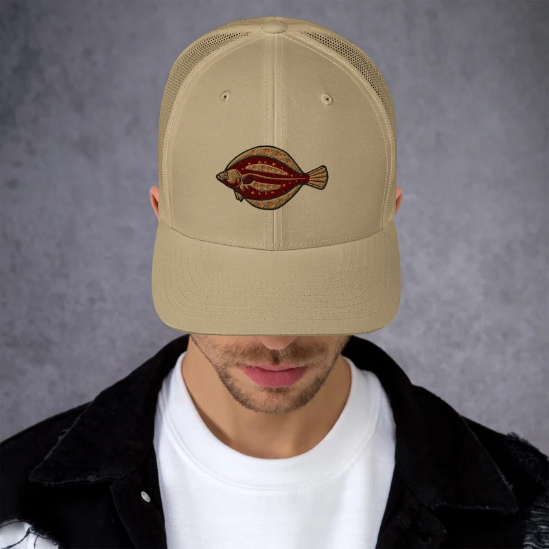 Trucker-Cap Scholle Stickerei
