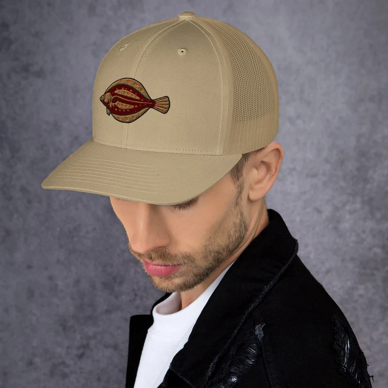 Trucker-Cap Scholle Stickerei