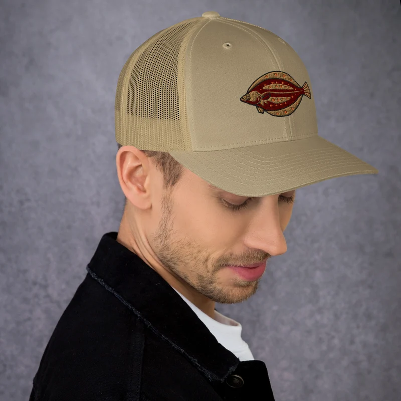 Trucker-Cap Scholle Stickerei