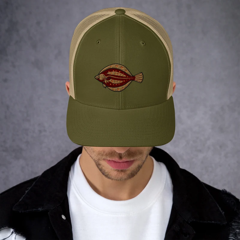 Trucker-Cap Scholle Stickerei