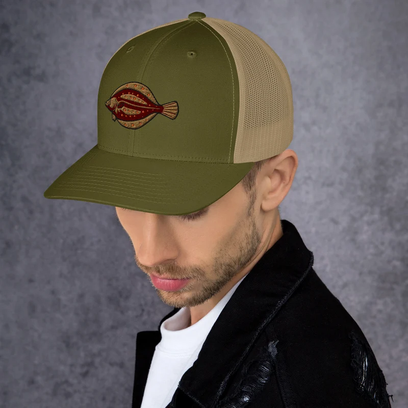 Trucker-Cap Scholle Stickerei