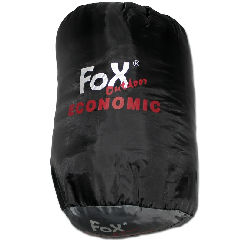 Mumienschlafsack Economic schwarz grau