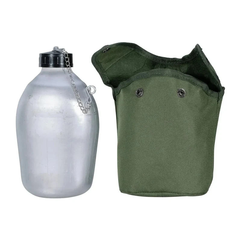 Französische Feldflasche Alu m. Hülle