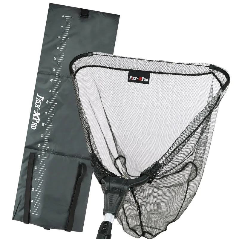 FISH-XPRO Allround Kescher Set – 50x50cm & Abhakmatte