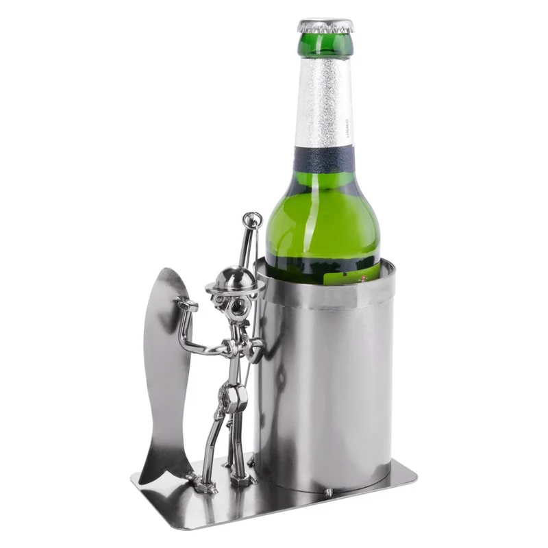 BRUBAKER Flaschenhalter Angler mit Fisch