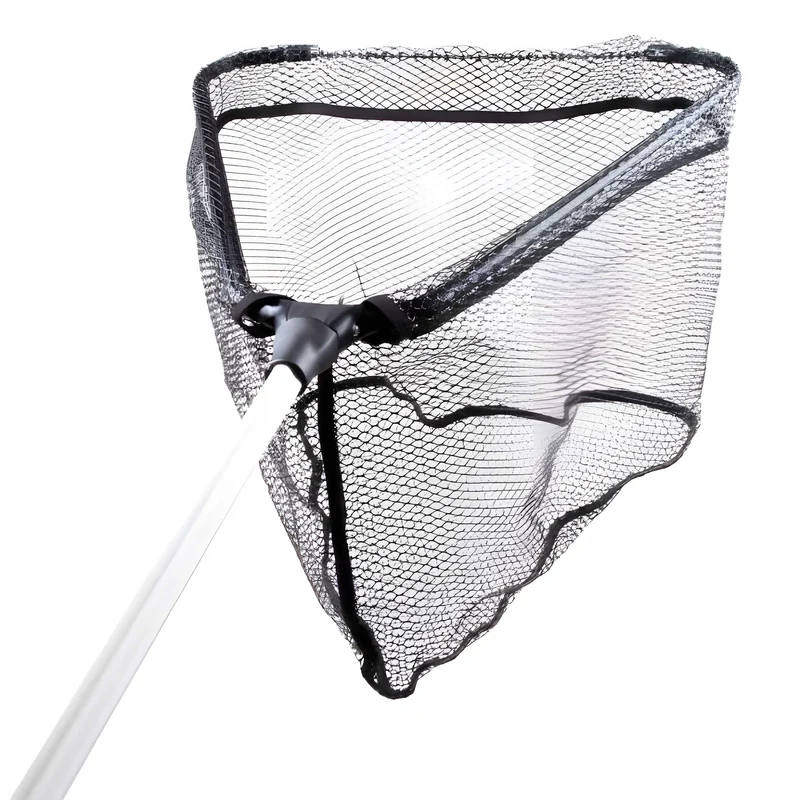 Eurocatch Gummi-Kescher – 50x50 cm, 2 m Teleskopstiel