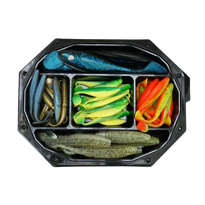 FISH-XPRO Gummiköder-Set Natur – Klares Wasser, 7-20 cm (35 Stk.)