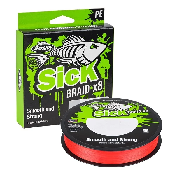 Berkley Sick Braid Rot 150m