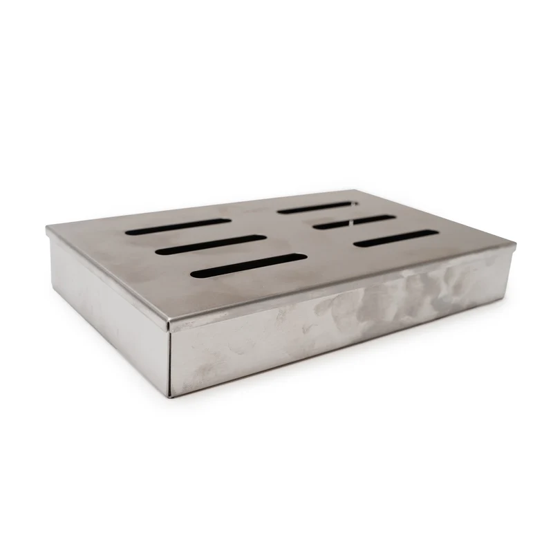 Eurocatch Räucherbox Edelstahl 21x13x3,5 cm