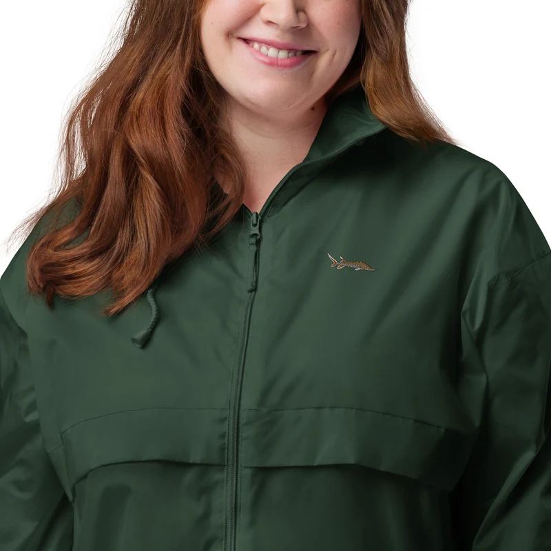 Windbreaker mit Stör Stickerei