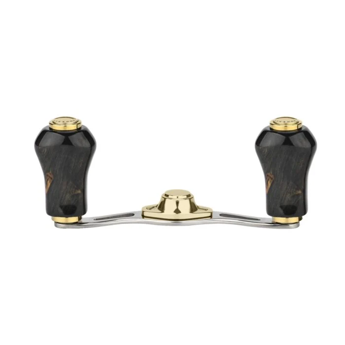 Gomexus Titanium Handle 80 mm mit Zypressenholz Knobs 22 mm