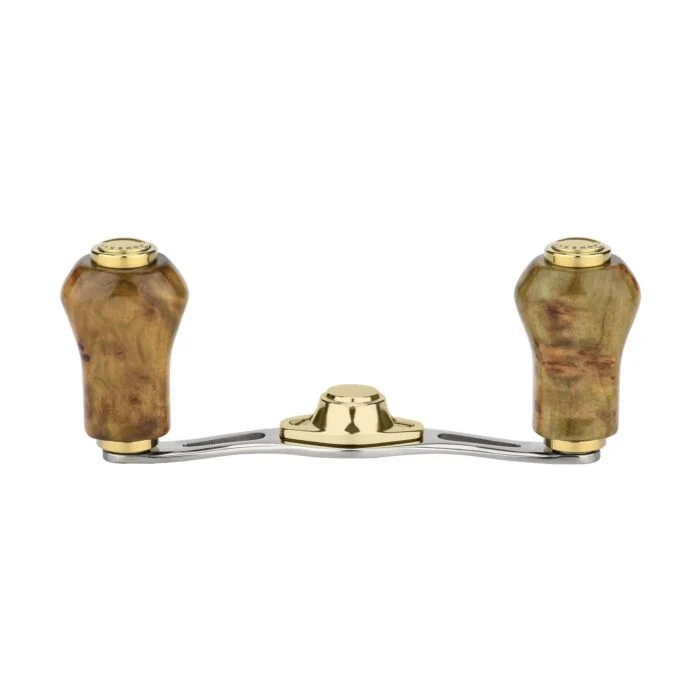 Gomexus Titanium Handle 80 mm mit Zypressenholz Knobs 22 mm