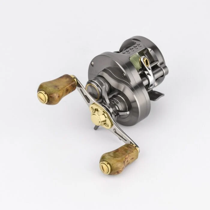 Gomexus Titanium Handle 80 mm mit Zypressenholz Knobs 22 mm