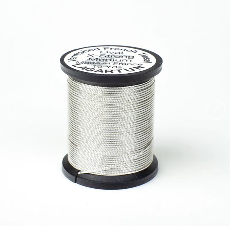 Lagartun Metall-Oval-Lametta - Silber