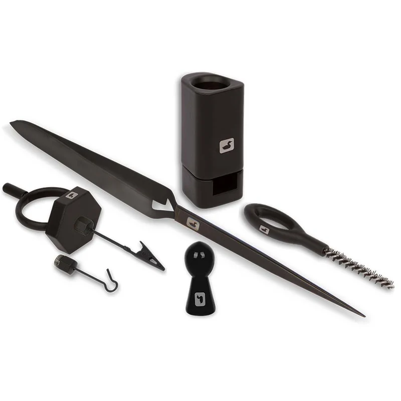 Zubehör-Fliegenbindewerkzeug-Set – Schwarz