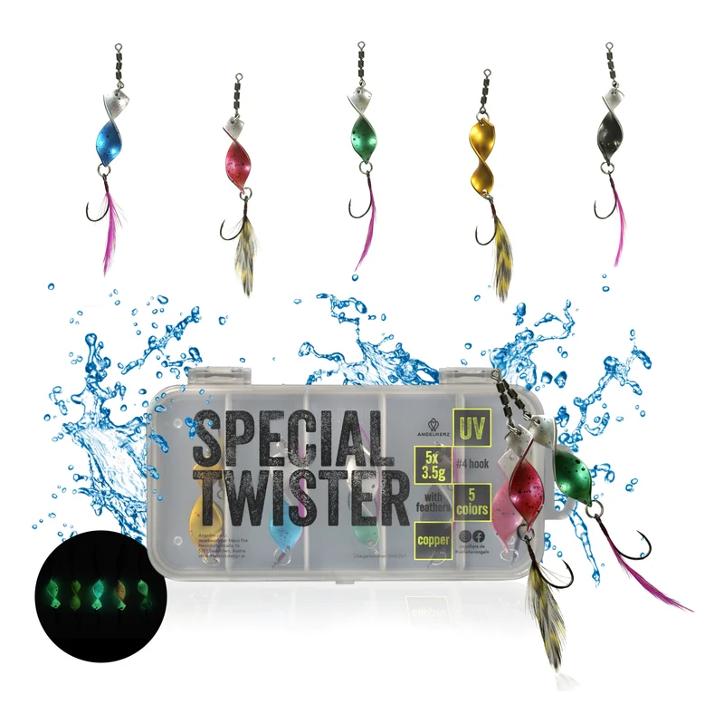 ANGELHERZ® - Special Twist Spoon Box | Premium Forellenköder-Set