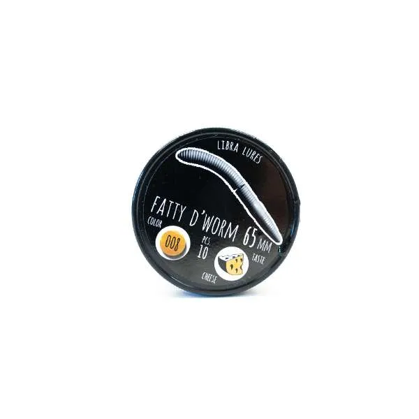 Libra Lures Fatty D'Worm 6,5 cm | 10 Stück