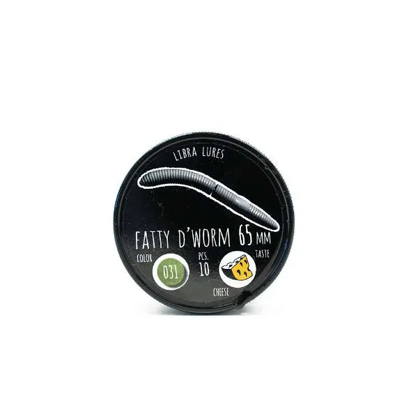 Libra Lures Fatty D'Worm 6,5 cm | 10 Stück