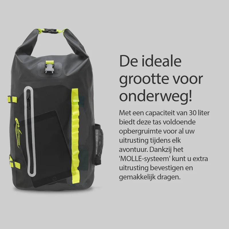 Legendfossil Waterproof Rucksack Fjord 30L Black Wanderrucksack