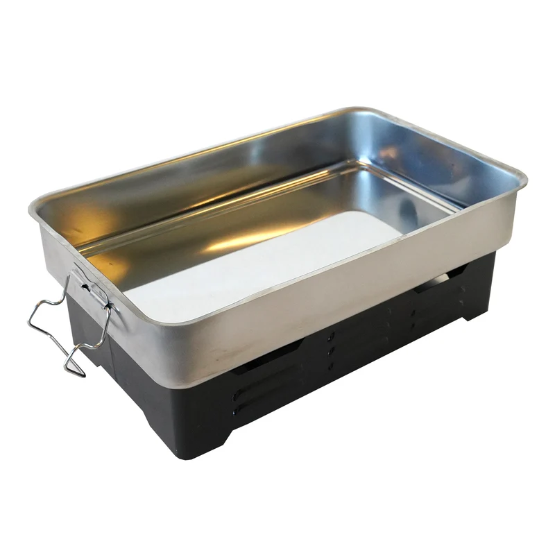 Eurocatch Edelstahl Tischräucherofen Deluxe 40x25x19cm