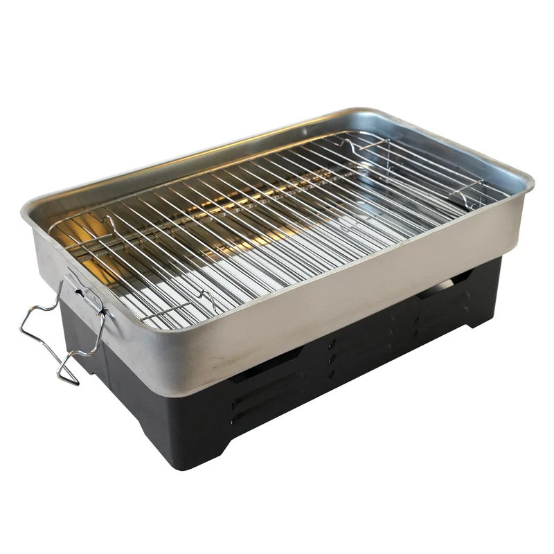 Eurocatch Edelstahl Tischräucherofen Deluxe 40x25x19cm