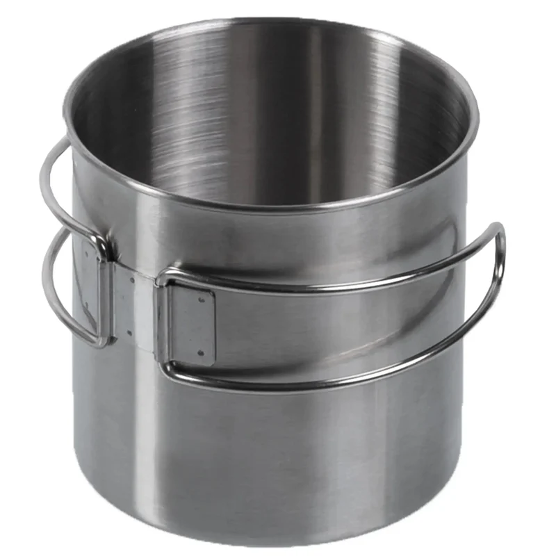 Trinkbecher Edelstahl Drahtgriffe 800 ml
