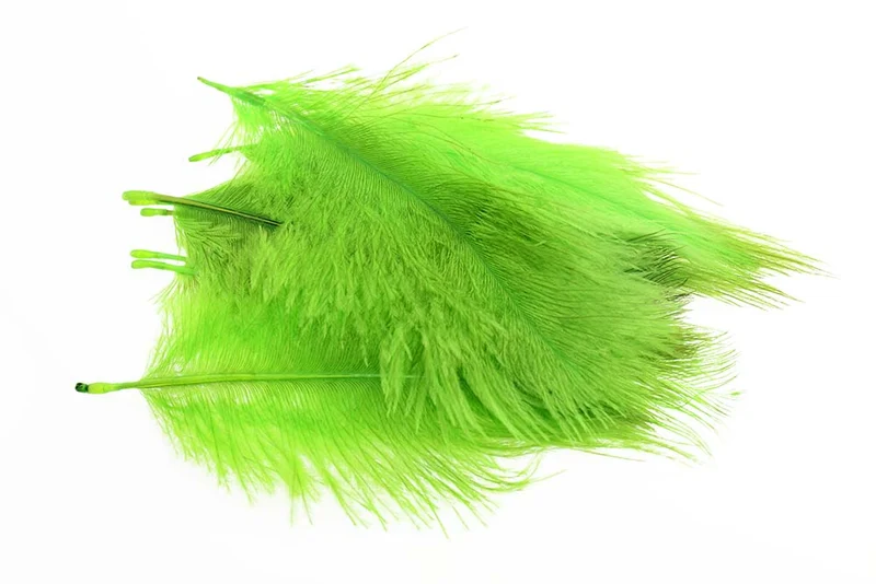Micro-Straußenfedern Spey - Chartreuse