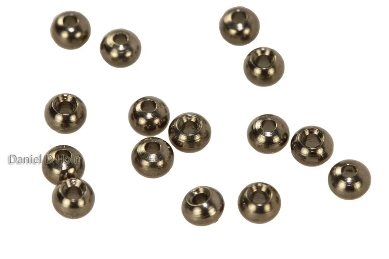 Wolframperlen, geschlitzt – Nickel Schwarz