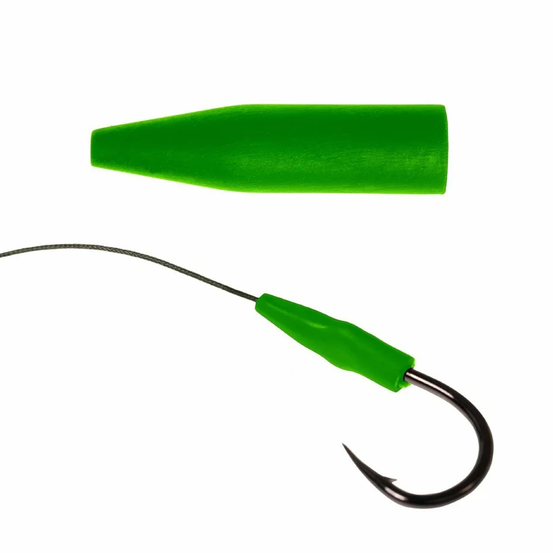 Zeck Cat Fishing Hook Sleeve Tube grün Knotenschutz für Hakenknoten